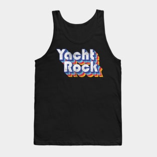 Psychedelic Fade Yacht Rock Party Boat Drinking design Tank Top